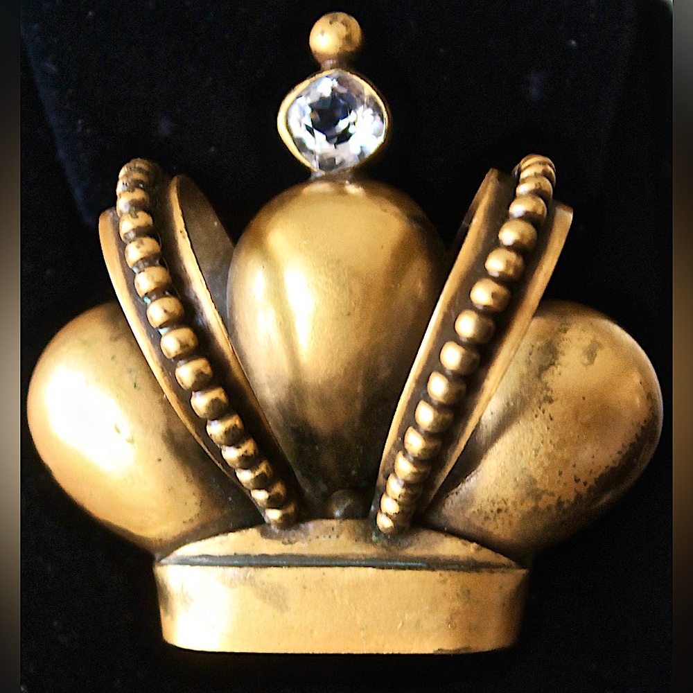 JOAN CASTLE CROWN PIN BROACH 1950’s VINTAGE JOSEFF OF HOLLYWOOD GLAMOUR